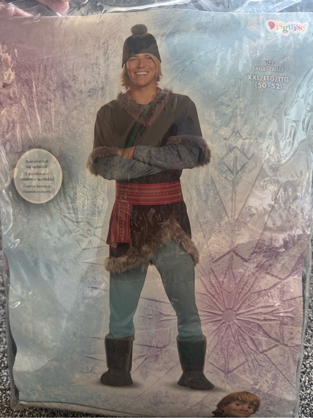 Disguise Mens Disney Kristoff Costume with Fur Trim